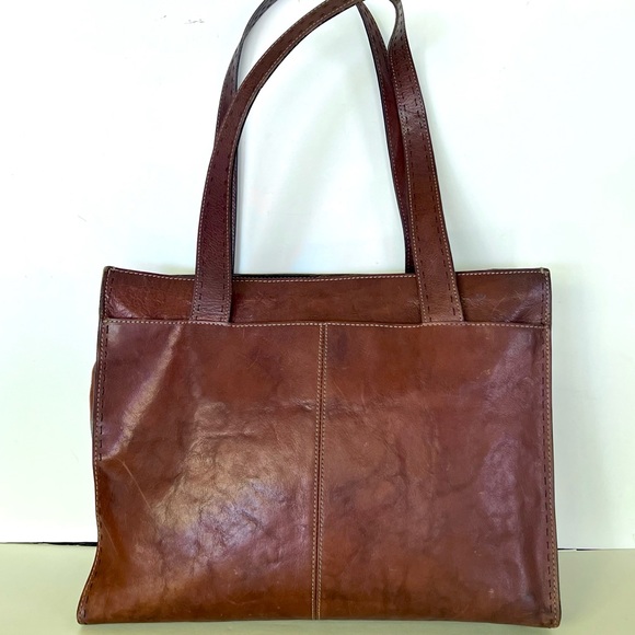 Fossil vintage leather tote - Picture 2 of 6